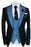 Nick Chic Blue Shawl Lapel Three Pieces Prom Suits For Men