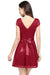Chic Crew Neck Lace Mini Party Dress with Sash Short Formal Dress - Prom Dresses