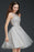 Chic Crew Neck Lace Tulle Short Homecoming Dress Sleeveless Appliques Mini Party Dress - Prom Dresses