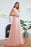 Chic Crew Neck Tulle Lace Aline Evening Dress Sleeveles Beading Party Wear Dress - Prom Dresses