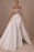 Chic Glitter Off-Shoulder Satin Mermaid Chapel Train Wedding Dress - evening dresses