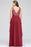 Chic Sleeveless Chiffon Aline Evening Dresses Crew Neck Lace Bridesmaid Dress - Prom Dresses