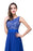 Chic Sleeveless Chiffon Aline Evening Dresses Crew Neck Lace Bridesmaid Dress - Prom Dresses