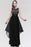 Chic Sleeveless Chiffon Aline Evening Dresses Crew Neck Lace Bridesmaid Dress - Black / US 2 - Prom Dresses