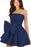 Chic Sleeveless Ruched Short Homecoming Dresses Lace Up Mini Party Wear Dress with Bow - Prom Dresses