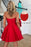 Chic Sleeveless Ruched Short Homecoming Dresses Lace Up Mini Party Wear Dress with Bow - Prom Dresses