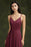 Chic Spaghetti Straps Chiffon Formal Dress Sleveless V-Neck Aline Long Evening Dress - Prom Dresses