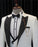 Cedric Chic White Three Pieces Jacquard Wedding Suits For Men