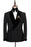 Steward Classic Black Sequins Double Breasted Wedding Suits With Velvet Shawl Lapel