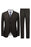 Burnell Formal Coffee Three Pieces Notched Lapel Business Suits For Men