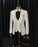 Cryil Bespoke White Three Pieces Shawl Lapel Jacquard Wedding Suits For Men