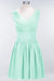 Bridelily Pretty V-Neck Short Sleeveless Lace Bridesmaid Dresses Online