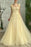 Daffodil Sleeveless Strapless Mermaid Evening Dress with Flowers