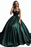 Dark Green Long Prom Dress Sweetheart with Sequins