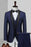 Conrad Chic Deep Blue Three Pieces Shawl Lapel Wedding Suits For Men