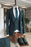 Cedric Deep Turquoise Peaked Lapel Close Fitting Three Pieces Men Suits For Prom