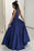 Deep V-Neck Prom Dress with Pockets