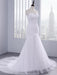 Affordable Ruffle Tulle Strapless Mermaid Wedding Dresses - wedding dresses