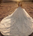 Deluxe Long Sleeves Lace Ball Gown Wedding Dress with Applique - wedding dress