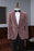 Adolph Velvet Dusty Pink Shawl Lapel Close Fitting Men Suits For Wedding