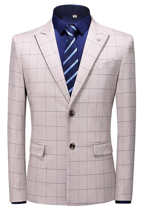 Julius Dusty Pink Peaked Lapel Two Pieces Fancy Business Suits