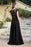 Elegan Cap Sleeves Lace Beadings Evening Dress Ruched Chiffon A-line Formal Dress - Prom Dresses