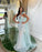 Elegant and Charming Mesh Sequins Prom Dress One Shoulder Mermaid Sleeveless Sexy Gown