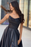 Elegant Black Sleeveless Strapless Prom Dress with Slit for Christmas Sale