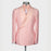 Hale Elegant Candy Pink Shawl Lapel Double Breasted Wedding Suits