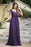 Elegan Cap Sleeves Lace Beadings Evening Dress Ruched Chiffon A-line Formal Dress - Prom Dresses