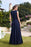 Elegant Cap Sleeves Sweetheart ALine Evening Dresses with Sash Floral Lace Appliques Formal Dresses - Prom Dresses