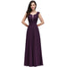 Elegant Cap Sleeves Sweetheart ALine Evening Dresses with Sash Floral Lace Appliques Formal Dresses - Prom Dresses