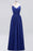 Bridelily Elegant Spaghetti Straps Long Bridesmaid Dress Lace V-Neck Maid of Honor Dress