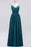 Bridelily Elegant Spaghetti Straps Long Bridesmaid Dress Lace V-Neck Maid of Honor Dress