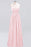 Bridelily Elegant Spaghetti Straps Long Bridesmaid Dress Lace V-Neck Maid of Honor Dress