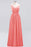 Bridelily Elegant Spaghetti Straps Long Bridesmaid Dress Lace V-Neck Maid of Honor Dress