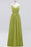 Bridelily Elegant Spaghetti Straps Long Bridesmaid Dress Lace V-Neck Maid of Honor Dress