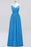 Bridelily Elegant Spaghetti Straps Long Bridesmaid Dress Lace V-Neck Maid of Honor Dress