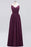 Bridelily Elegant Spaghetti Straps Long Bridesmaid Dress Lace V-Neck Maid of Honor Dress