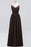 Bridelily Elegant Spaghetti Straps Long Bridesmaid Dress Lace V-Neck Maid of Honor Dress