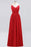 Bridelily Elegant Spaghetti Straps Long Bridesmaid Dress Lace V-Neck Maid of Honor Dress