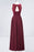 Bridelily Elegant Roud Neckline Sleeveless Burgundy Lace Bridesmaid Dress Online