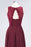 Bridelily Elegant Roud Neckline Sleeveless Burgundy Lace Bridesmaid Dress Online