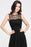 Elegant Crew Neck Ruched Chiffon Bridesmaid Dress Sleeveless Aline Wedding Guest Dress - Black / US 2 - Prom Dresses