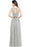 Elegant Crew Neck Ruched Chiffon Bridesmaid Dress Sleeveless Aline Wedding Guest Dress - Prom Dresses