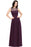 Elegant Crew Neck Ruched Chiffon Bridesmaid Dress Sleeveless Aline Wedding Guest Dress - Grape / US 2 - Prom Dresses