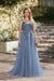 Elegant Dark Green A-Line Spaghetti Straps Prom Dresses with Split - Prom Dresses