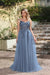 Elegant Dark Green A-Line Spaghetti Straps Prom Dresses with Split - Prom Dresses
