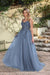 Elegant Dark Green A-Line Spaghetti Straps Prom Dresses with Split - Prom Dresses