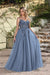 Elegant Dark Green A-Line Spaghetti Straps Prom Dresses with Split - Prom Dresses